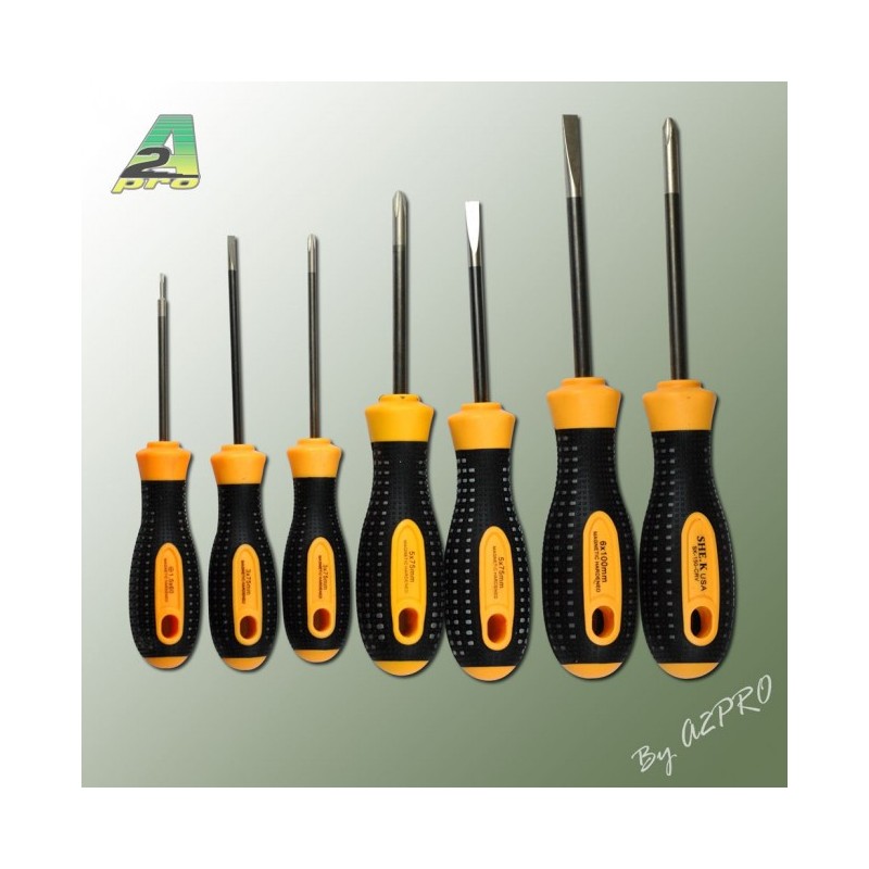 Flat and Cross-headed Screwdriver Set (7pcs) Flat and Cross-headed Screwdriver Set (7pcs)