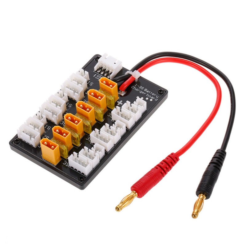 Plaque de charge pour 6 lipos 1/3S XT30 Plaque de charge pour 6 lipos 1/3S XT30