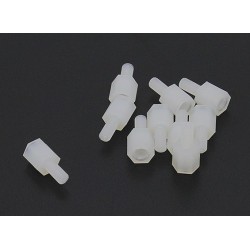 M3 Nylon Hex Spacers (male/female) - 10pces