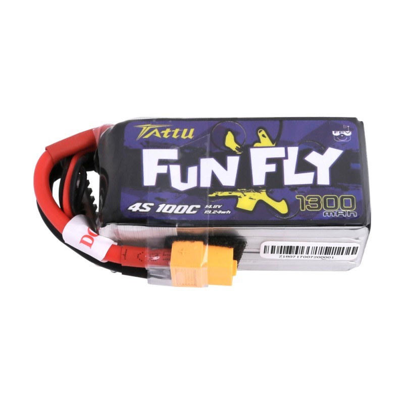 Batterie Lipo Tattu FunFly 4S 1300mAh 100C