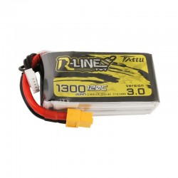 Batterie Lipo Tattu R-Line 4S 1300mAh 120C - Version 3.0