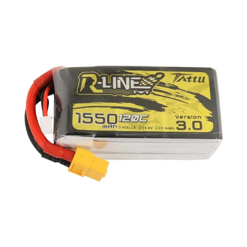 Tattu R-Line Version 3.0 1550mAh 120C Lipo Battery Pack