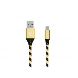 Câble Micro USB - Noir/Or