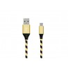 Micro USB Cable - Black/Gold