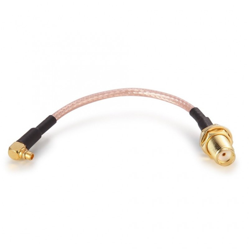 MMCX 90° angled to SMA straight Cable