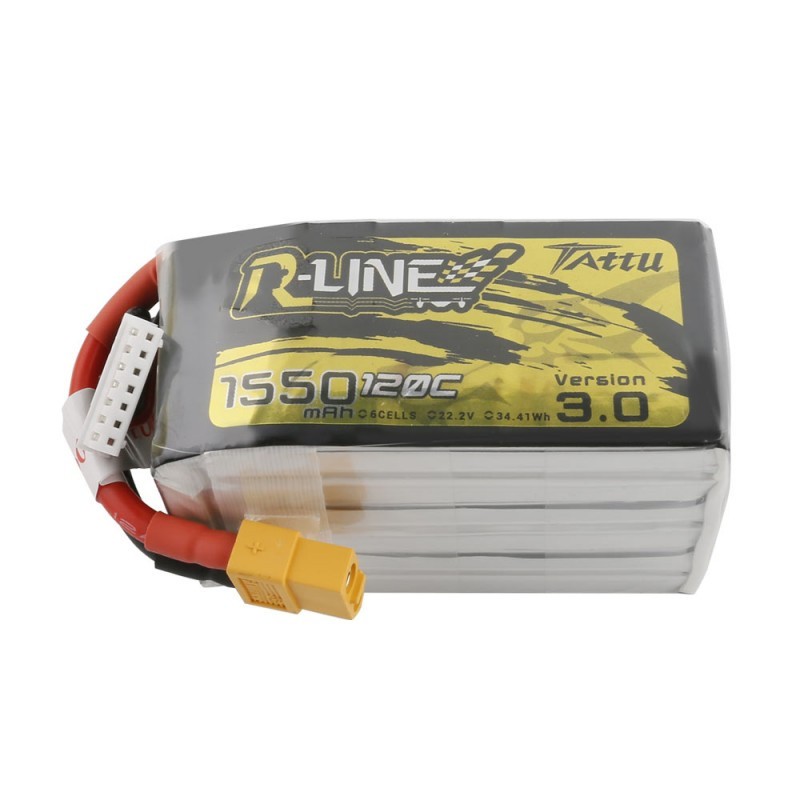 Batterie Lipo Tattu R-Line 6S 1550mAh 120C - Version 3.0