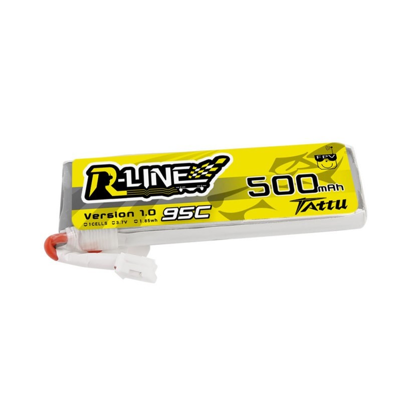 Batterie Lipo Tattu R-Line 1S 500mAh 95C (JST-PHR)