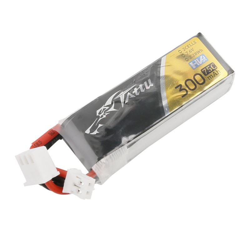 Batterie Lipo Tattu 2S 300mAh 75C - JST-PHR - Drone-FPV-Racer