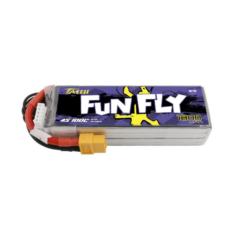 Batterie Lipo Tattu FunFly 4S 1800mAh 100C