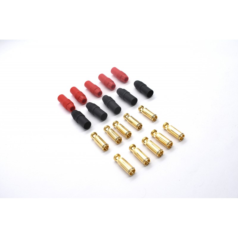 7mm Anti Spark Self Insulating Gold Bullet Connector (2 Pairs)