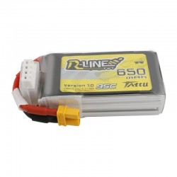 Batterie Lipo Tattu R-Line 6S 650mAh 95C (XT30) - Drone-FPV-Racer