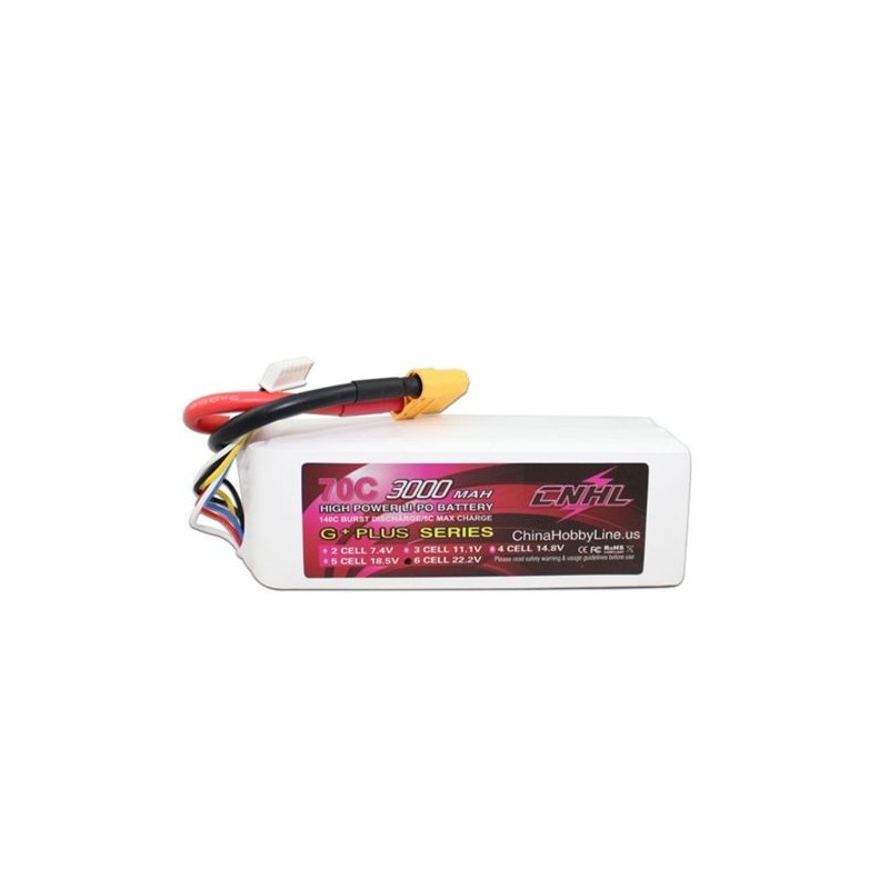 CNHL - 3000mAh 6S 70C G+Plus CNHL - 3000mAh 6S 70C G+Plus