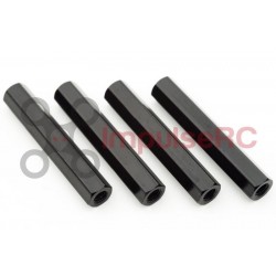 Standoff M3 Aluminium HEX 5MM X 28MM Black (4 Pack)