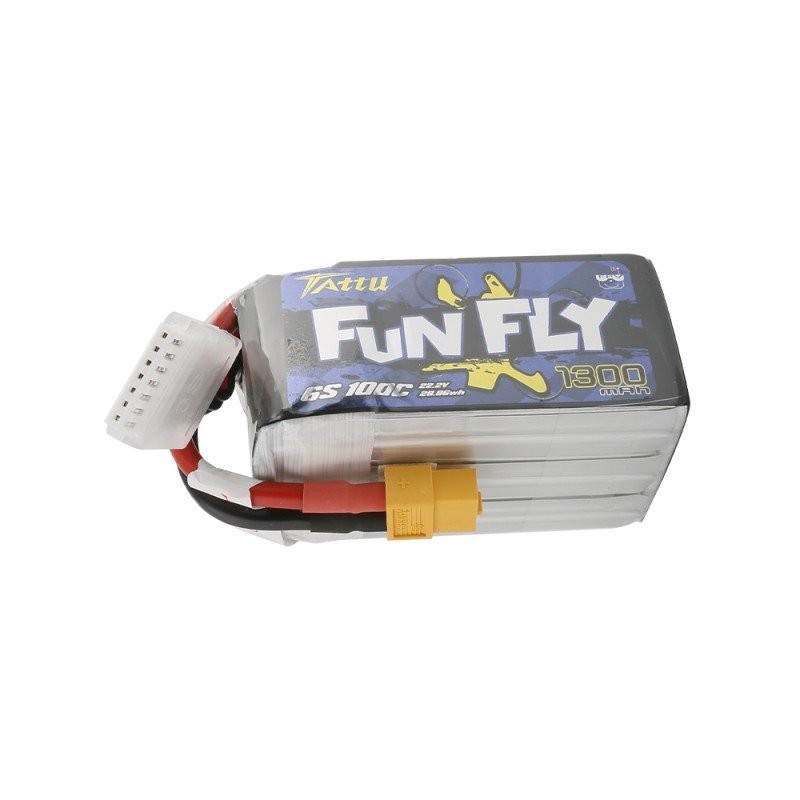 Batterie Lipo Tattu FunFly 6S 1300mAh 100C