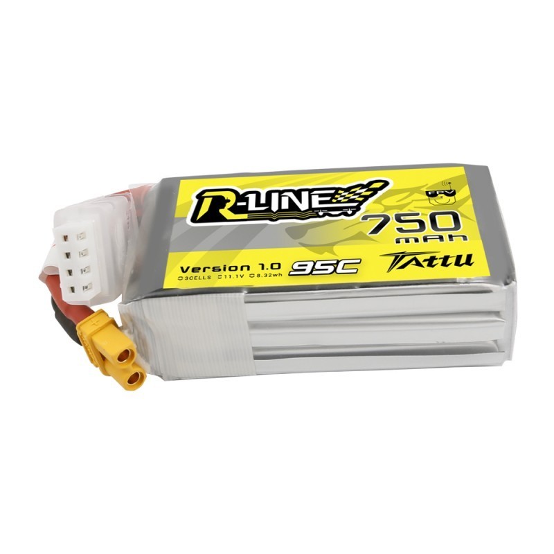 Batterie Lipo Tattu R-Line 3S 750mAh 95C (XT30)