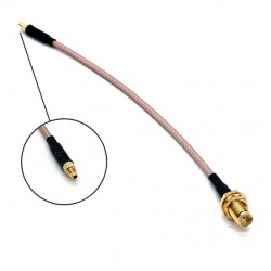 Cable d'antenne MMCX droit vers SMA