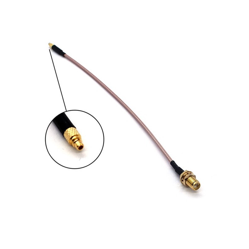 Cable d'antenne MMCX droit vers SMA (20cm)