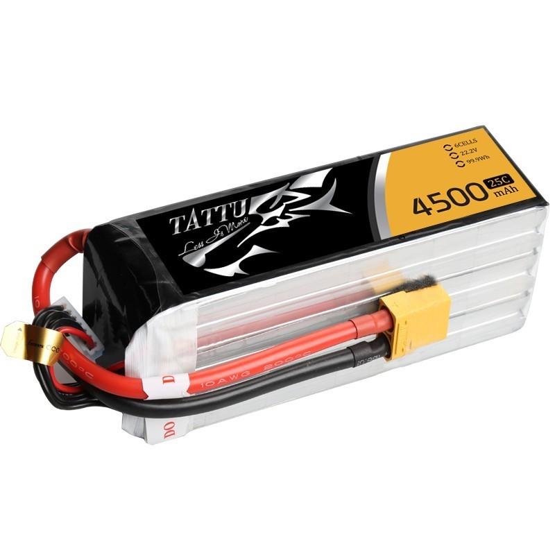 Tattu 4500mAh 25C 6S XT90 lipo battery pack Tattu 4500mAh 25C 6S XT90 lipo battery pack