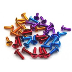 Anodized aluminum screw 7075 M3x6mm - 10pcs