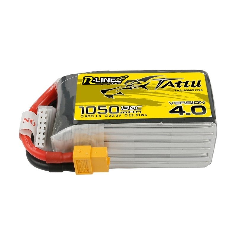 Batterie Lipo Tattu R-Line 6S 1050mAh 130C - Version 4.0