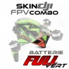 Skin DJI FPV combo - Batterie - FULL Vert