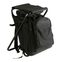 Black Backpack With Stool
