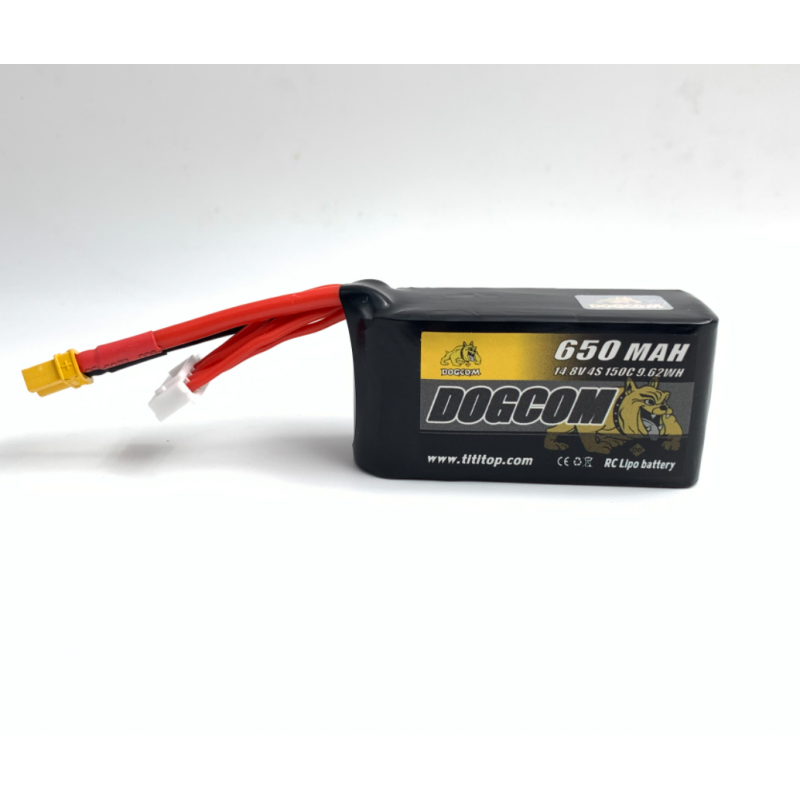 Batterie Lipo 1S 300mAh 75C HV PH2.0 - Dogcom 