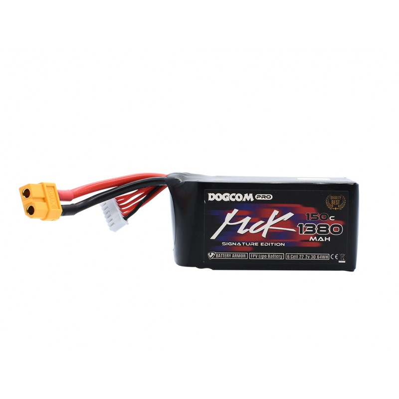 Batterie Lipo Dogcom 6S 1550mAh 150C - Drone-FPV-Racer