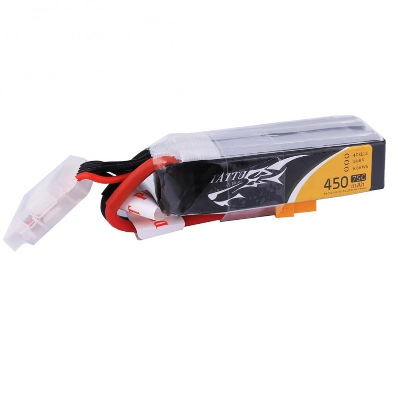 Batterie Lipo Tattu 4S 450mAh 75C (XT30) - Long Size