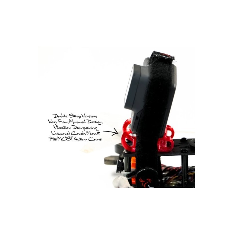 Universal Strap HD Camera Drone Mount w/ Firm Vibration Dampening By