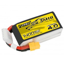 Batterie Lipo Tattu R-Line 4S 1400mAh 130C - Version 4.0