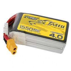 Batterie Lipo Tattu R-Line 4S 1550mAh 130C - Version 4.0