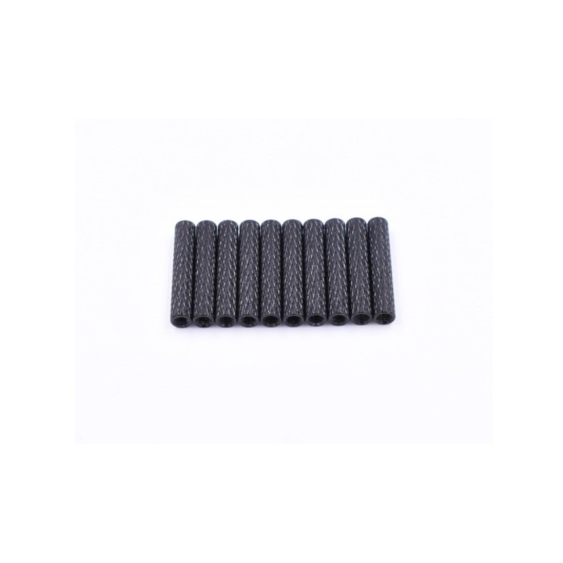 Entretoises texturées 22mm x M3  (10pces)