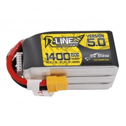 Batterie Lipo R-Line V5 1400mAh 150C 6S - XT60 - Tattu
