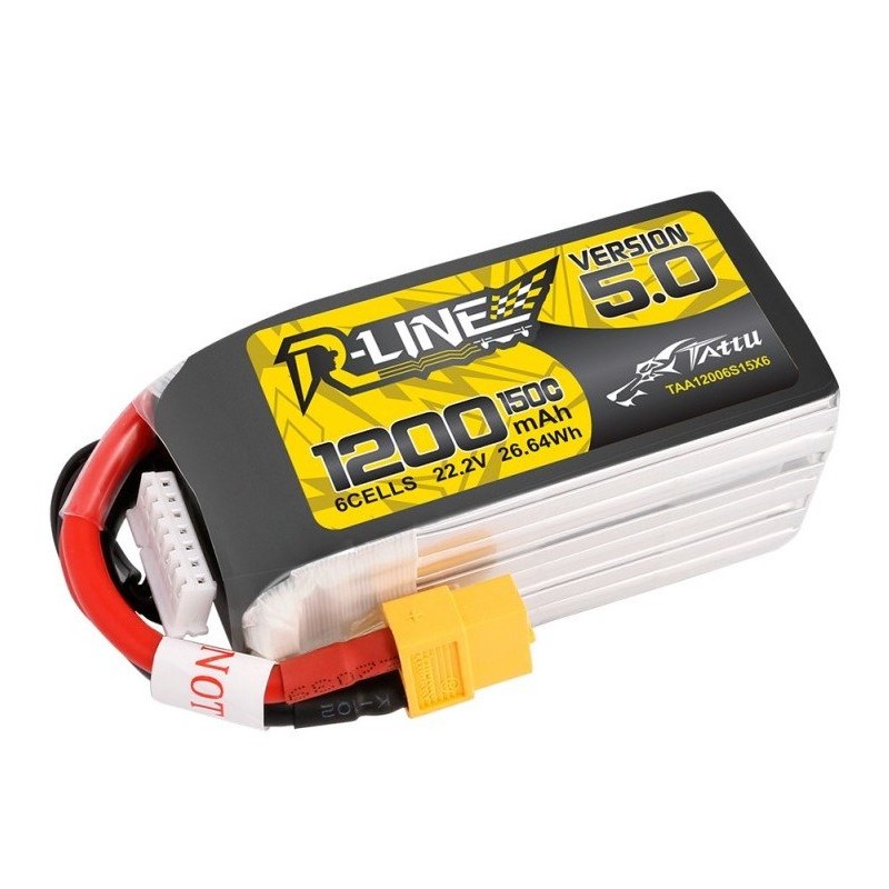 Batterie Lipo R-Line 6S 1200mAh 150C - Version 5.0 - Tattu