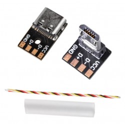 Adaptateur Micro Type-C Mâle vers USB Type-C Femelle - Flywoo