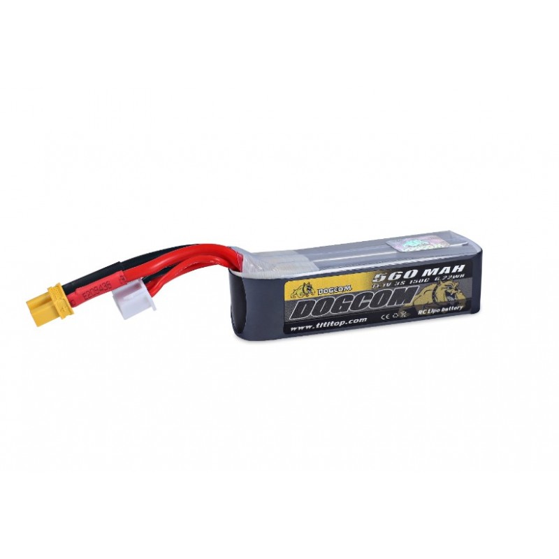 Batterie Lipo 2S 560mAh 150C - Dogcom 