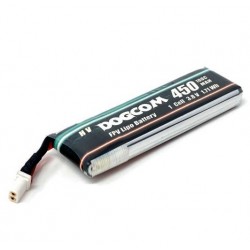 1S 450mAh 100C HV BT2.0 Lipo Battery By Dogcom - Drone-FPV-racer.com