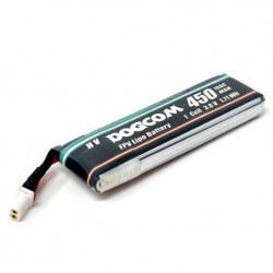 Batterie Lipo 1S 450mAh 100C HV - Dogcom
