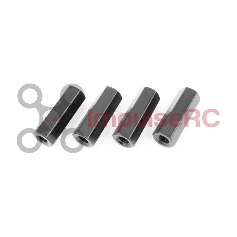 Standoff M2.5 Aluminium HEX 4.5MM X 20MM Black (4 Pack)