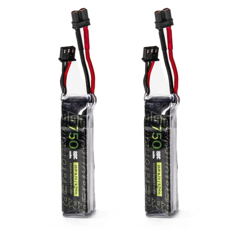 Batterie Explorer 750mAh HV 2S 80C (2pcs) - Flywoo