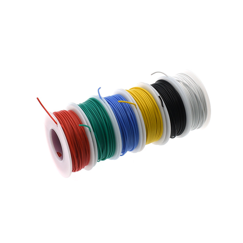 6 Color Hook-Up 15m 28AWG Wire Kit By FlyFishRC 