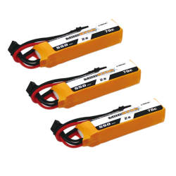 Pack of 3 HV 550mAh 2S 70C...