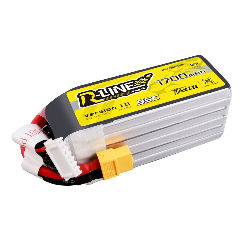 Batterie Lipo Tattu R-Line 6S 650mAh 95C (XT30) - Drone-FPV-Racer