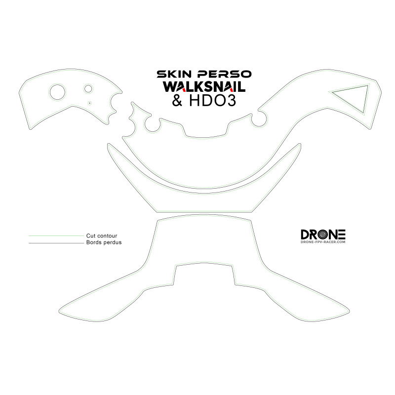 Skin pour Walksnail & HDO3 - Perso (2pcs)
