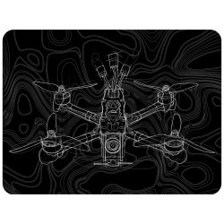 White Sketch Mouse Pad - By...