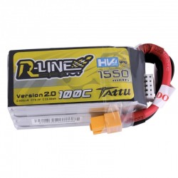 Batterie Lipo Tattu R-Line HV 4S 1550mAh 100C