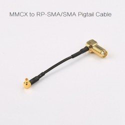 Câble MMCX vers SMA coudé 90°