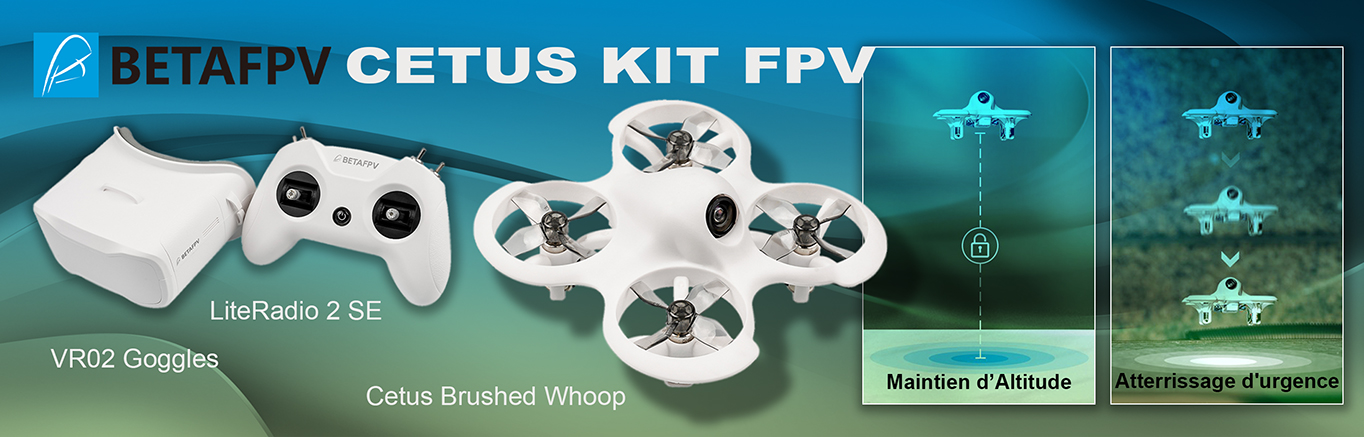 BETAFPV Cetus X FPV Kit 1S 800TVL Brushless FPV Drone LiteRadio 3 Radi –  RCDrone