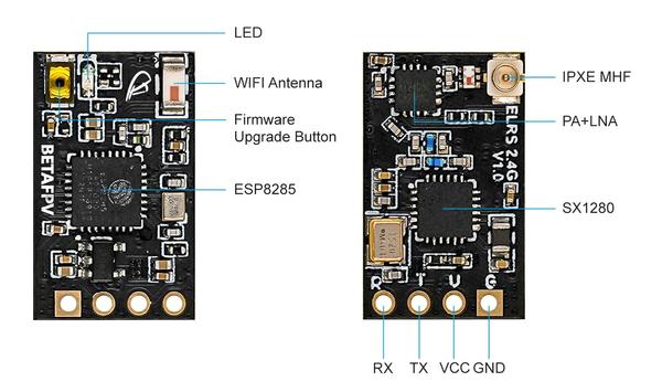 Diagramme ELRS nano receiver 2.4G